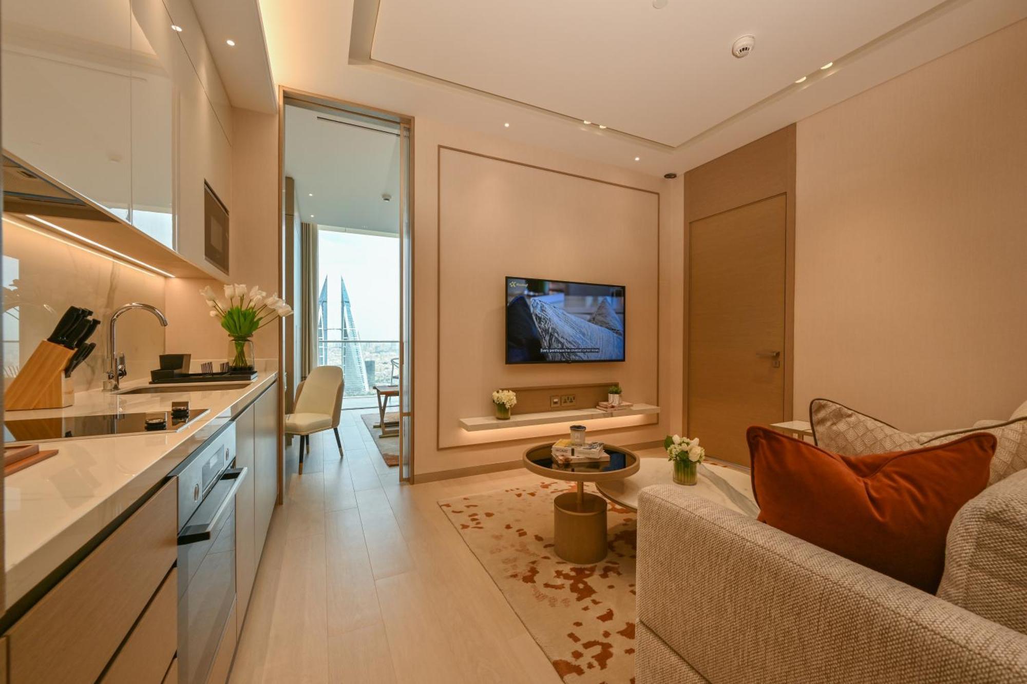 Onyx Rotana Hotel Manama Exterior foto Interior of a typical apartment